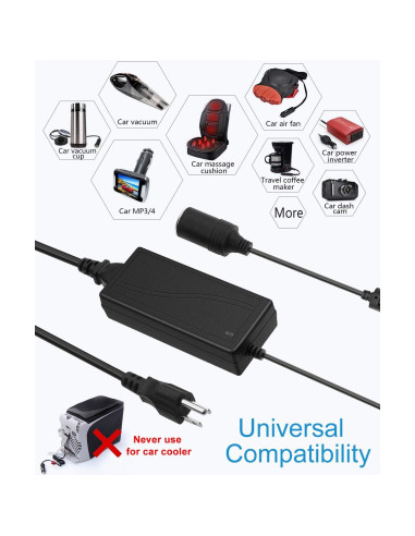 Convertidor AC a DC ALITOVE 12V 5A 60W para Coche