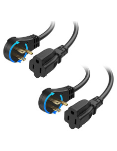 Cable de Extensión Rotatorio 0.3m Cable Matters Negro 16 AWG