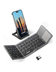 Teclado Bluetooth Plegable Samsers con Touchpad y Soporte