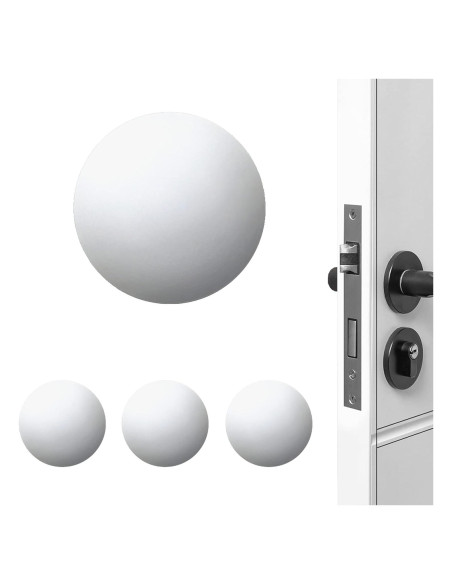 Topes de Puerta XoYoZo Silicona 4.5cm Redondo Blanco Topes de Puerta XoYoZo Silicona 4.5cm Redondo Blanco
