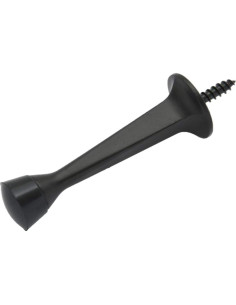 Tope de puerta QCAA de alta resistencia negro mate - Paquete de 5 2