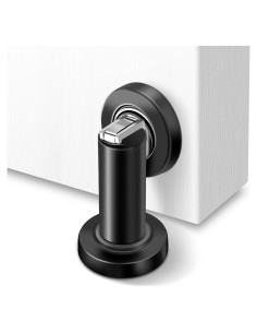 Tope de puerta magnético Gudui, acero inoxidable negro, 5.3 cm