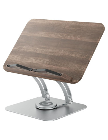 Soporte de Libro Tounee RS03 Ajustable 360 Plata