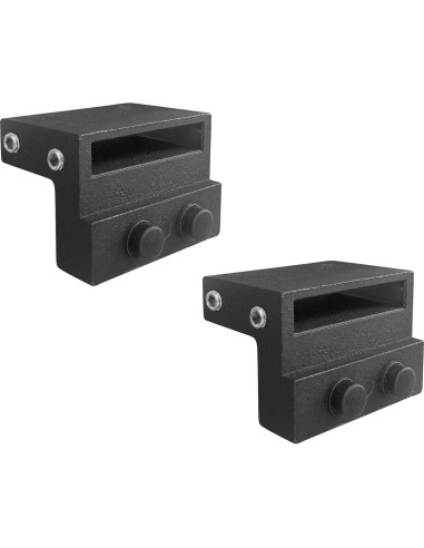 Tope de Puerta de Granero DonYoung 2PCS Aluminio Negro