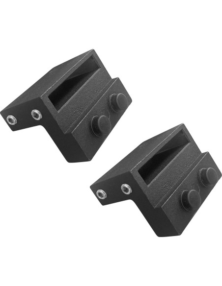 Tope de Puerta de Granero DonYoung 2PCS Aluminio Negro Tope de Puerta de Granero DonYoung 2PCS Aluminio Negro