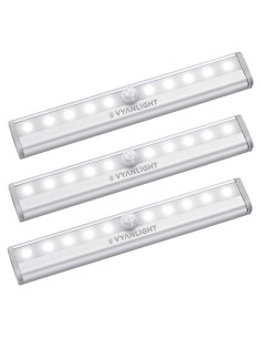 Luces LED con Sensor de Movimiento VYANLIGHT - Paquete de 3