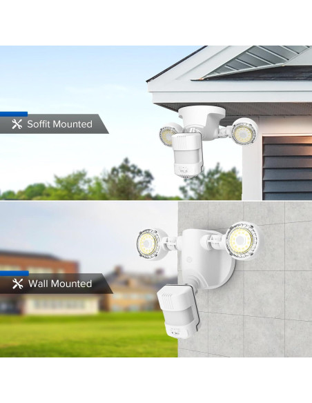 Luz de Seguridad LED SANSI 15W 2000LM con Sensor de Movimiento Luz de Seguridad LED SANSI 15W 2000LM con Sensor de Movimiento