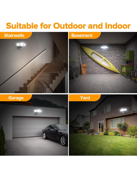Luz de Sensor de Movimiento UME 302 LED 1800LM IP65 Exterior Luz de Sensor de Movimiento UME 302 LED 1800LM IP65 Exterior
