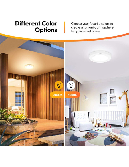 Luz de Techo LED Brightever 15W con Sensor de Movimiento 19cm Luz de Techo LED Brightever 15W con Sensor de Movimiento 19cm