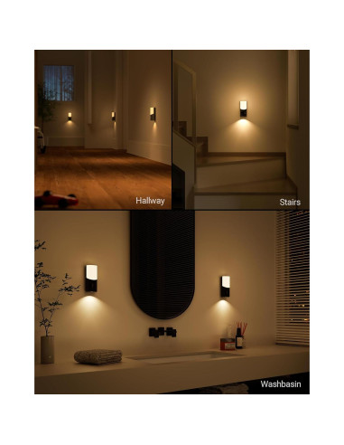 Aplique de Pared Lyridz Recargable con Sensor LED 1500mAh