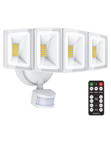 Luz de Seguridad LED USTELLAR 100W 10000LM con Sensor y Control Remoto Luz de Seguridad LED USTELLAR 100W 10000LM con Sensor y Control Remoto