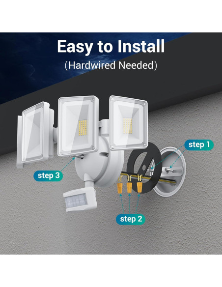 Luz de Seguridad LED USTELLAR 100W 10000LM con Sensor y Control Remoto Luz de Seguridad LED USTELLAR 100W 10000LM con Sensor y Control Remoto
