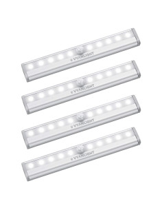 Luces LED con Sensor de Movimiento VYANLIGHT - 10 Tiras Inalámbricas