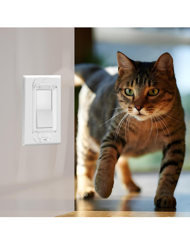 Cubierta de Interruptor de Luz LRANFOW 4 Paquetes Transparente