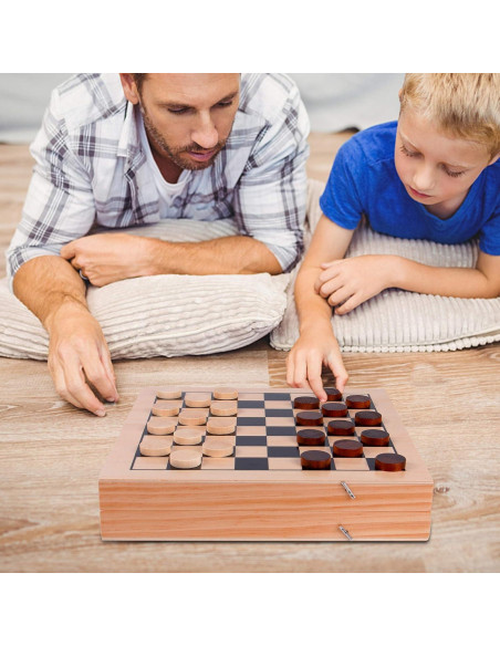Juegoal Juego de Mesa 4 en 1 de Madera Plegable para Niños Juegoal Juego de Mesa 4 en 1 de Madera Plegable para Niños