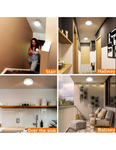 Luz de Techo LED TOOWELL con Sensor de Movimiento 400LM