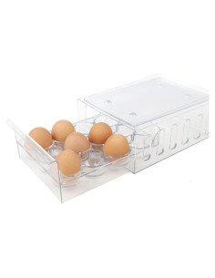 Organizador de Huevos Mind Reader, Contenedor Apilable 12 Huevos