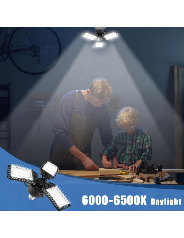 Bombilla LED Aoretic 80W 8000LM 6500K 4 Paquetes