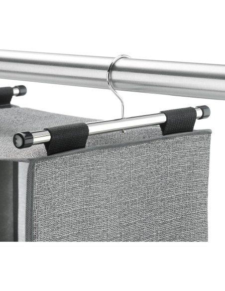 Organizador de Closet Whitmor 2 Estantes Gris Claro y Oscuro Organizador de Closet Whitmor 2 Estantes Gris Claro y Oscuro