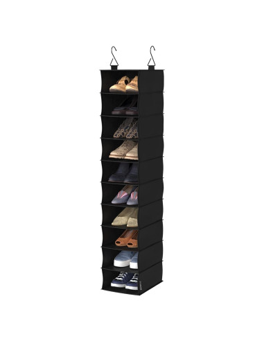 Organizador Colgante de Tela ClosetMaid 10 Estantes Negro