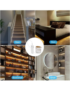 2 Pack Luces LED Recargables LUXJET con Sensor de Movimiento 2