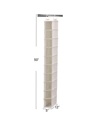 Organizador de Zapatos Colgante Household Essentials 10 Bolsillos