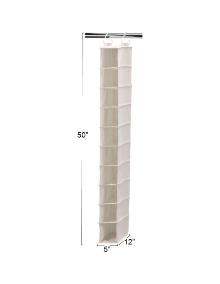Organizador de Zapatos Colgante Household Essentials 10 Bolsillos Organizador de Zapatos Colgante Household Essentials 10 Bolsillos