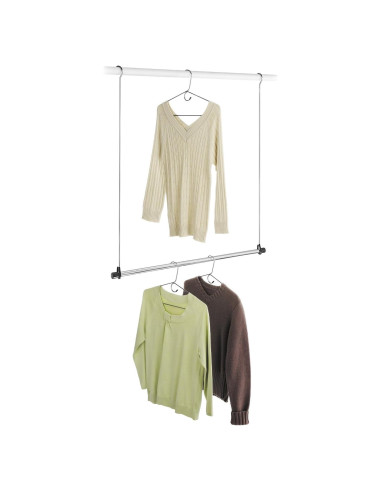 Varilla Doble para Closet Whitmor - Organizador Cromo 78.1cm