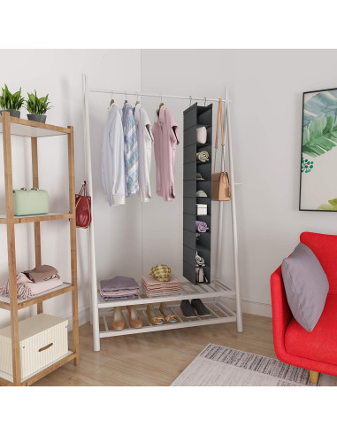 Organizador de Zapatos Colgante MAX Houser 10 Estantes Gris