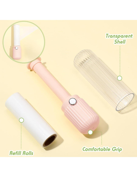 Maxdot Mini Rodillo Quitapelusas de Viaje 4 Pack con 12 Recambios Maxdot Mini Rodillo Quitapelusas de Viaje 4 Pack con 12 Recambios