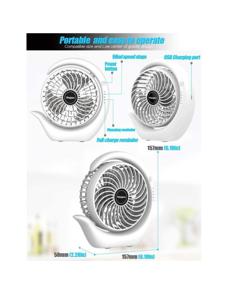 Ventilador Portátil Viniper ZLS-87 USB 3 Velocidades Rosa Ventilador Portátil Viniper ZLS-87 USB 3 Velocidades Rosa