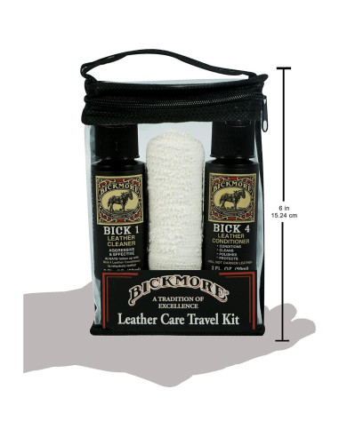Kit de Cuidado de Cuero Bickmore para Viaje - Limpiador y Acondicionador