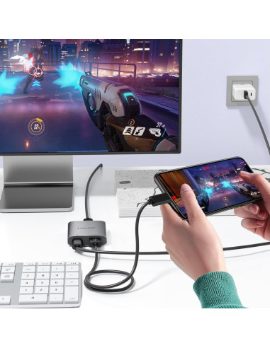 Adaptador Lemorele Lightning a USB-C para gafas AR