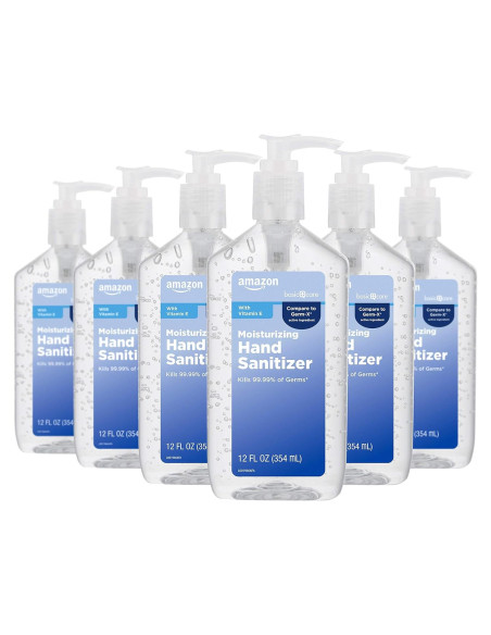 Desinfectante de Manos Amazon Basic Care 62% Alcohol 355 ml x6 Desinfectante de Manos Amazon Basic Care 62% Alcohol 355 ml x6