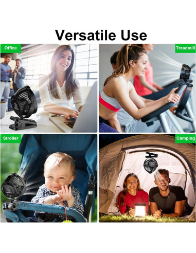 Ventilador Clip Minthouz MT-L018F-BL Recargable 8000mAh