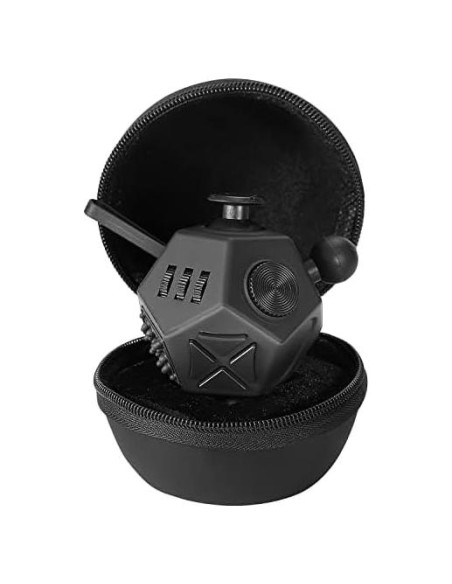Cubo Antiestrés PILPOC Dodecágono Negro - Juguete Fidget Cubo Antiestrés PILPOC Dodecágono Negro - Juguete Fidget