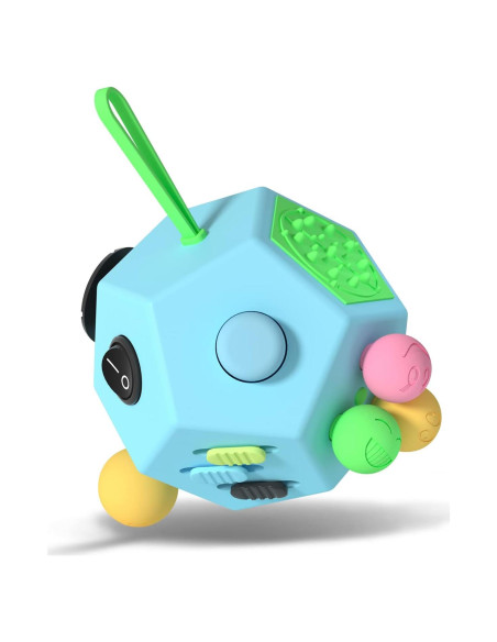 Cubo Dodecágono Antiestrés HLD 12 Lados Alivio Ansiedad Cubo Dodecágono Antiestrés HLD 12 Lados Alivio Ansiedad