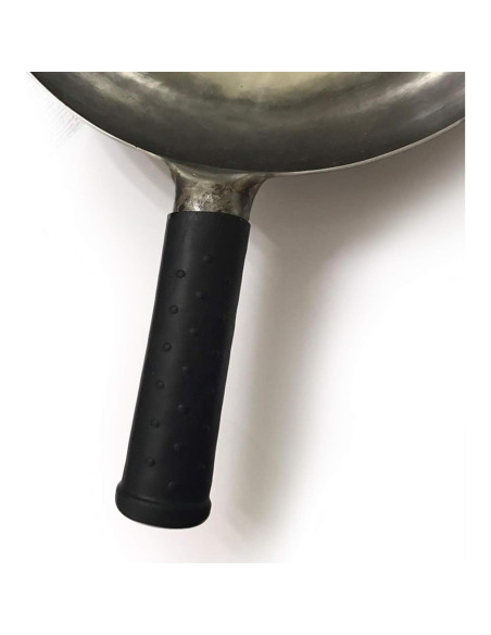 Cubierta de mango de silicona ZhenSanHuan, juego de 2, negra Cubierta de mango de silicona ZhenSanHuan, juego de 2, negra