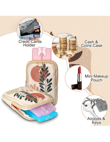 Funda de Cuero Boho para Desinfectante de Manos 30 ml - 5 Pcs