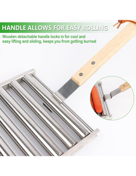 Rodillo de Hot Dog KAYCROWN Acero Inoxidable 5 Salchichas Rodillo de Hot Dog KAYCROWN Acero Inoxidable 5 Salchichas
