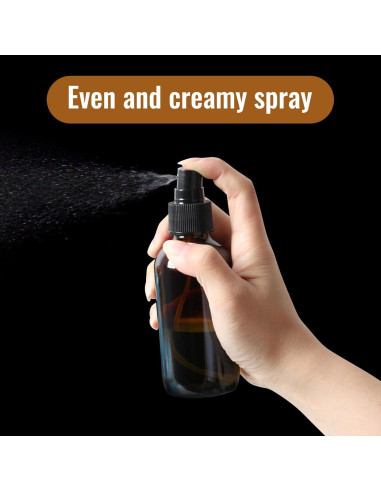STARSIDE 16 Botellas de Vidrio Ámbar 120 ml con Pulverizador