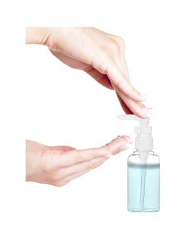 Botellas de Viaje 50 ml TecUnite - 6 Pack Transparentes con Embudo
