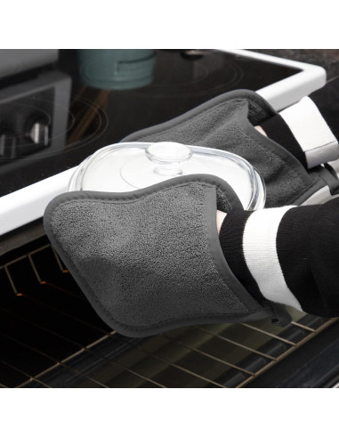 Agarradores de Cocina RITZ Pocket Mitt 2 Piezas Algodón Grafito