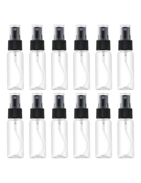LISAPACK 12 Botellas Spray 30ml Viaje Plástico Transparente LISAPACK 12 Botellas Spray 30ml Viaje Plástico Transparente