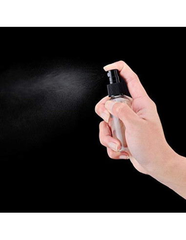 LISAPACK 12 Botellas Spray 30ml Viaje Plástico Transparente