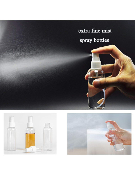 Botellas de Spray Mini 80ml ZEJIA - Pack de 6 Recargables Botellas de Spray Mini 80ml ZEJIA - Pack de 6 Recargables