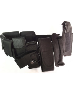 Cinturón Táctico Bargain Crusader Ajustable 9 Bolsillos Negro 2