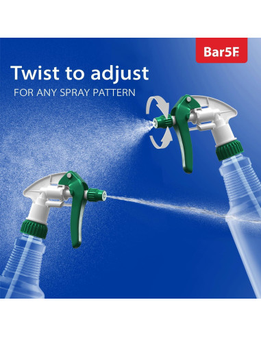 Botellas de Spray Bar5F 473 ml Ajustables Sin BPA 2-Pack