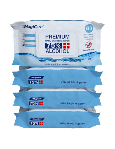 Toallitas Desinfectantes MagiCare 75% Alcohol 320pcs