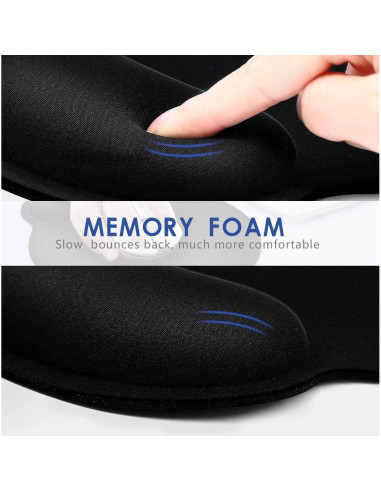 Alfombrilla de Ratón Ergonómica TONOS con Soporte para Muñeca - 3 Paquetes